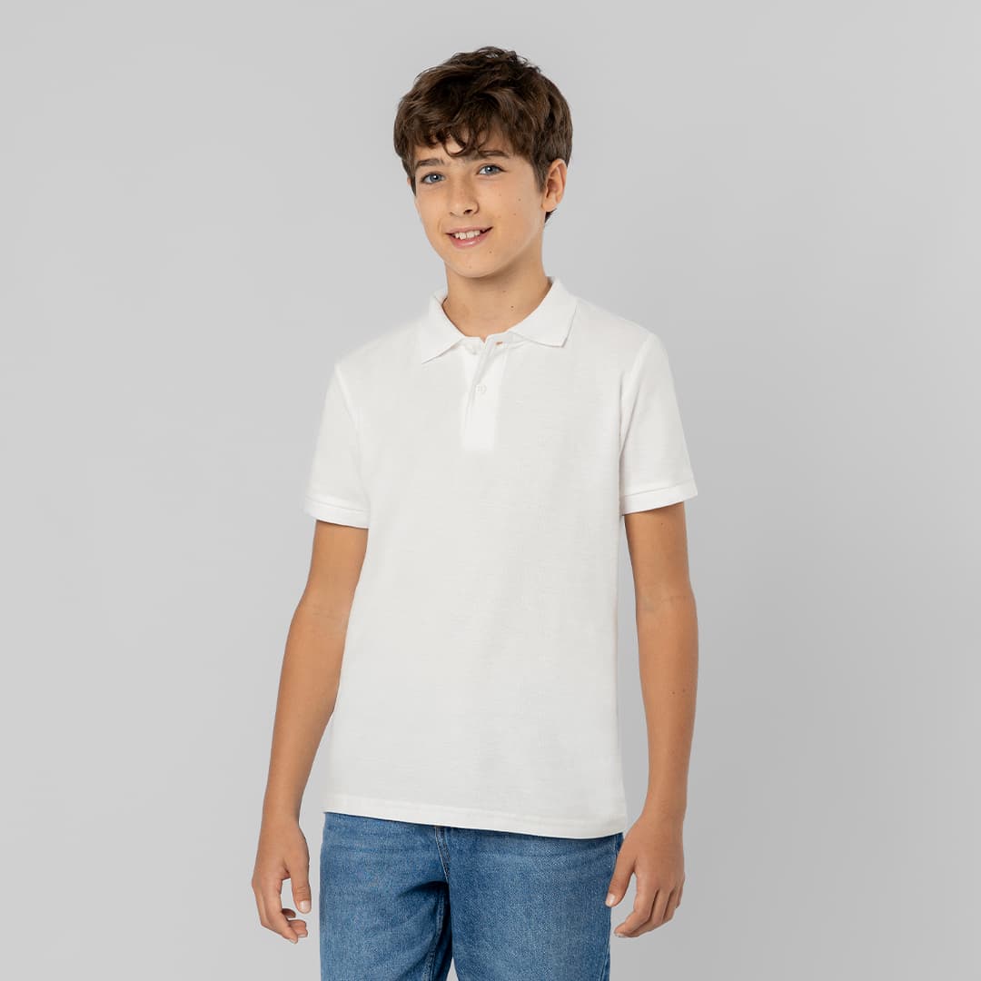 Polo Niño Blanco Charles