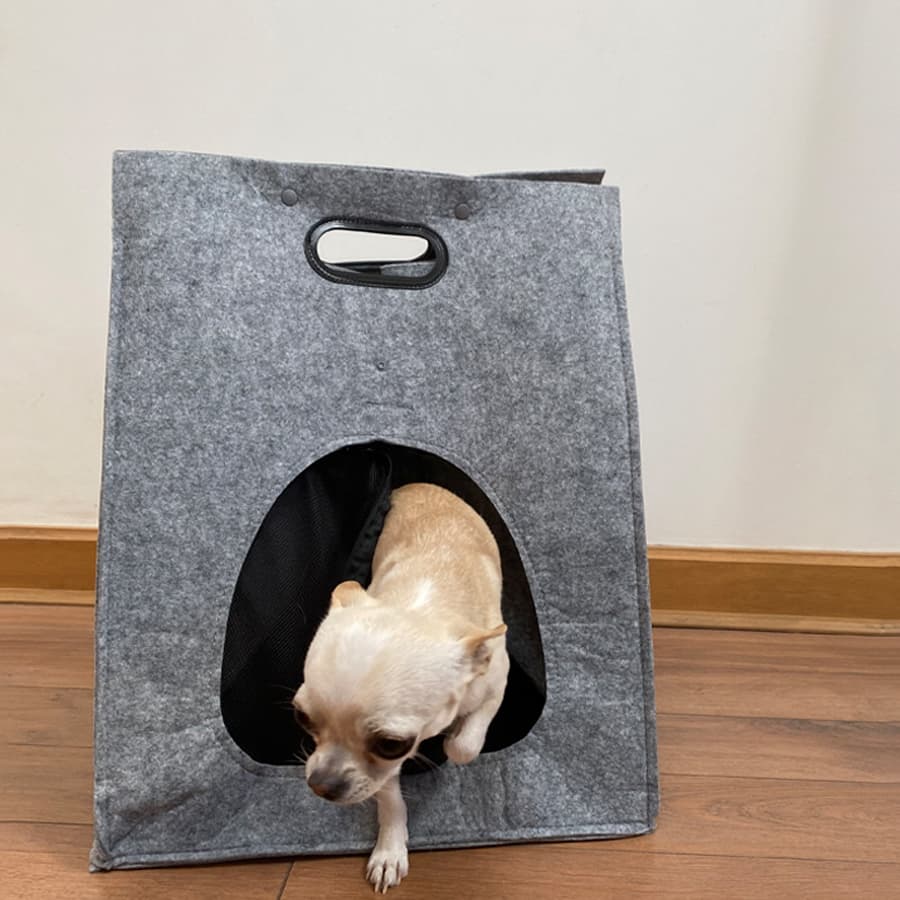 Bolso de Fieltro Porta-Mascota 2