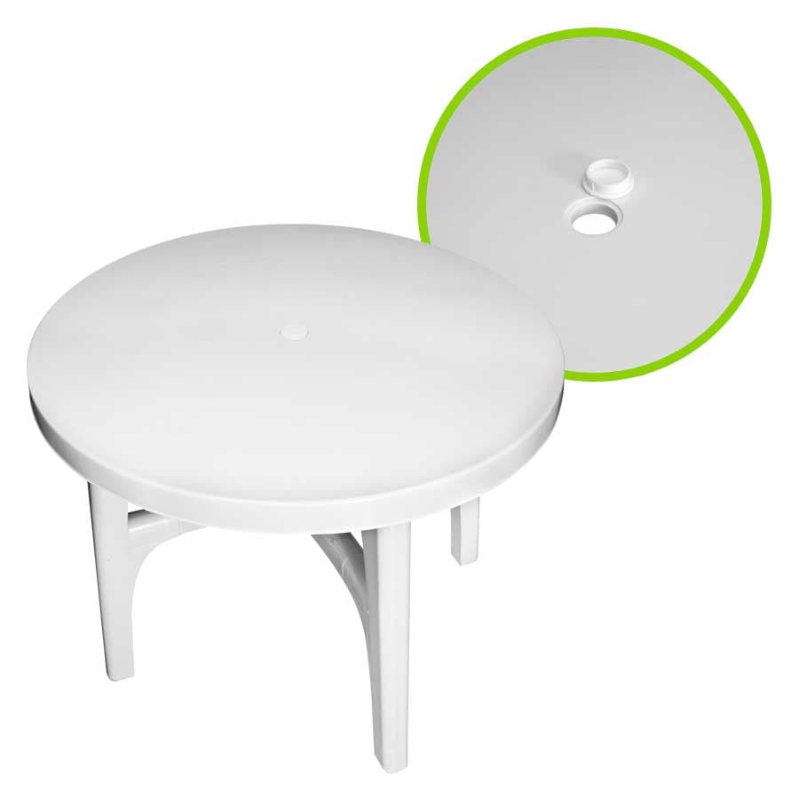 Mesa Plástica Redonda 5