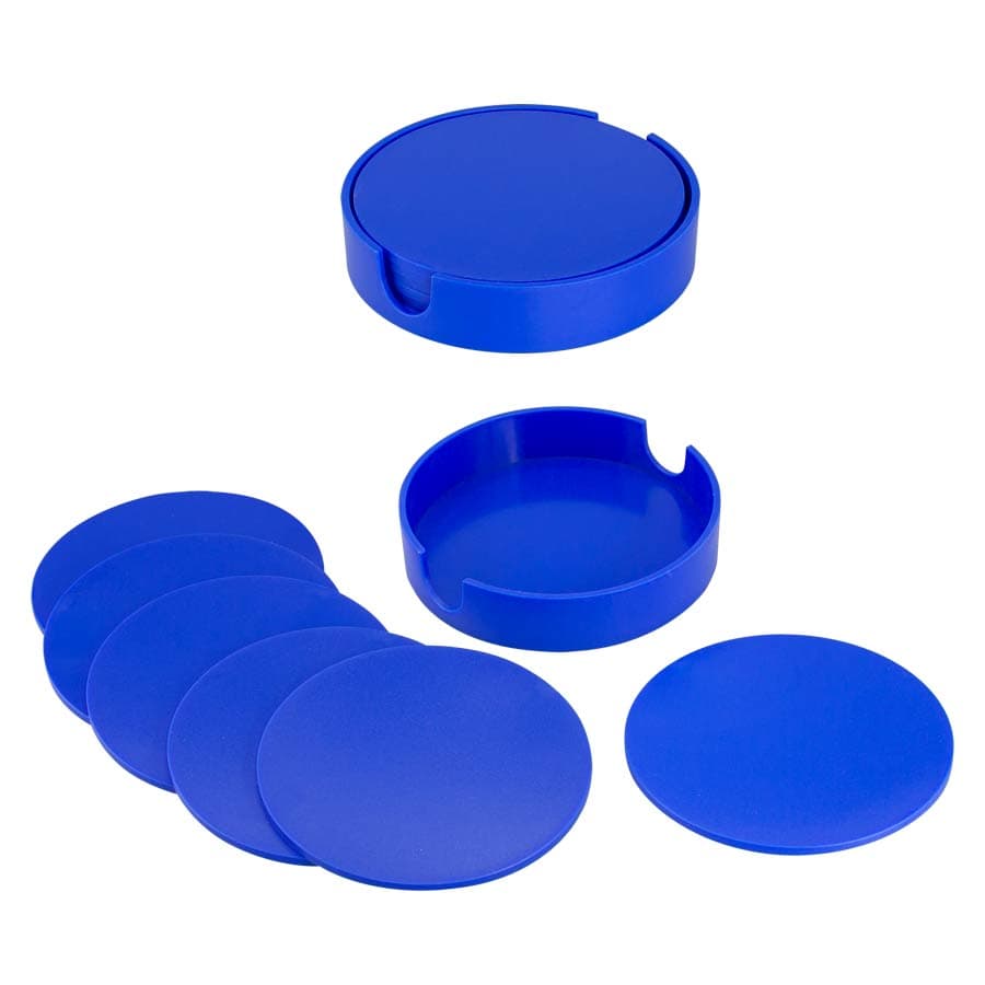 Set de Posavasos Plásticos Redondos 4