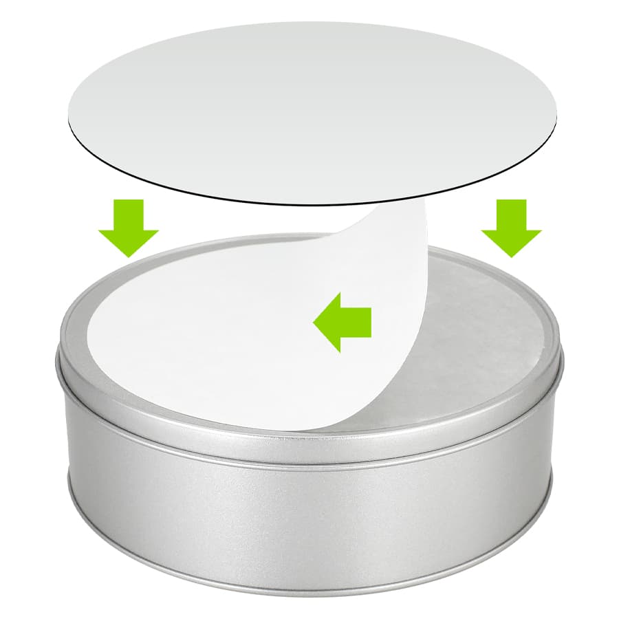 Caja Metálica Redonda Sublimación 3