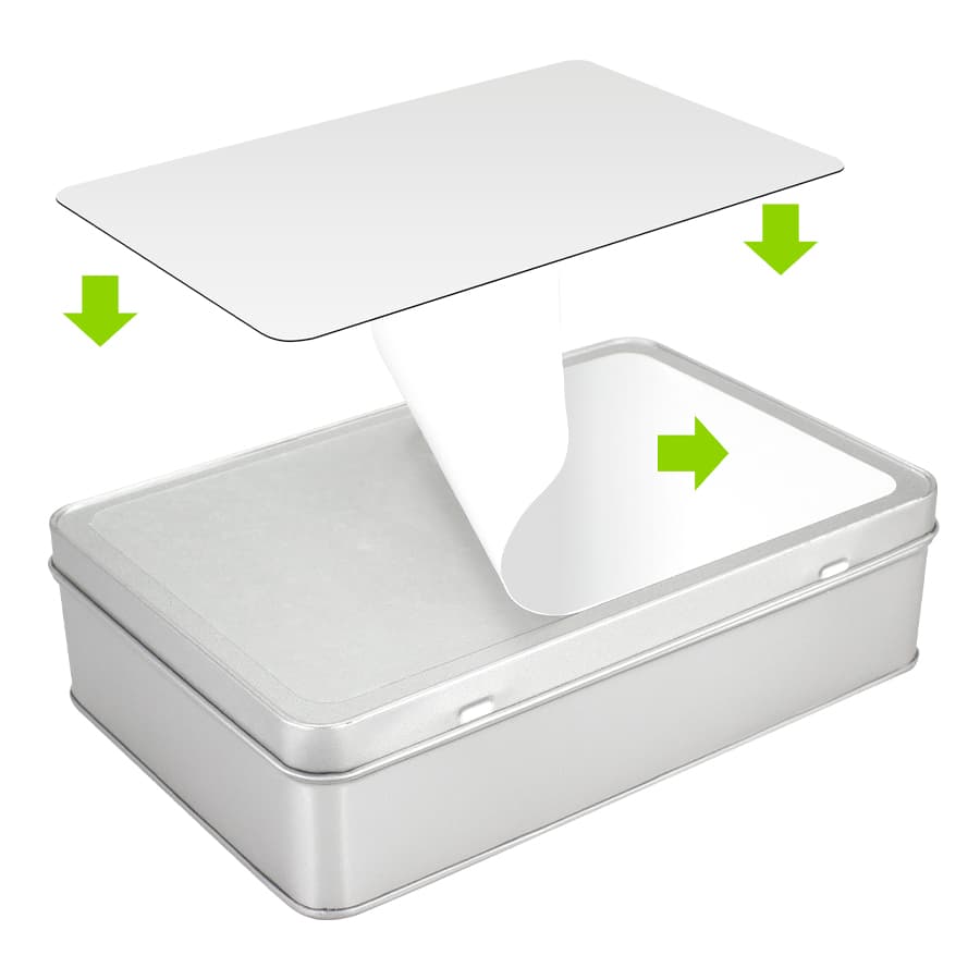 Caja Metálica Rectangular Sublimación 3