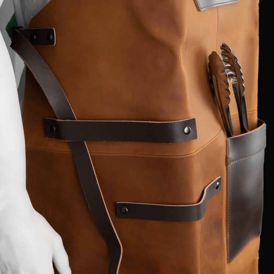 Set Asador de Cuero de Búfalo 3