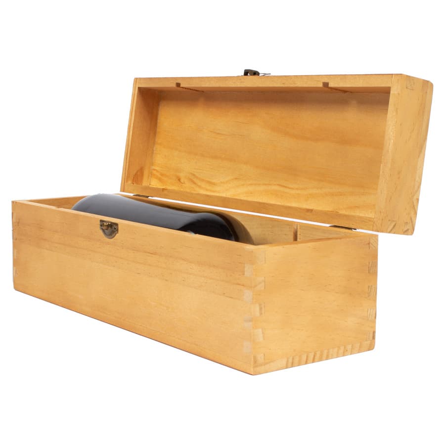 Caja de Madera Natural para Vino 4
