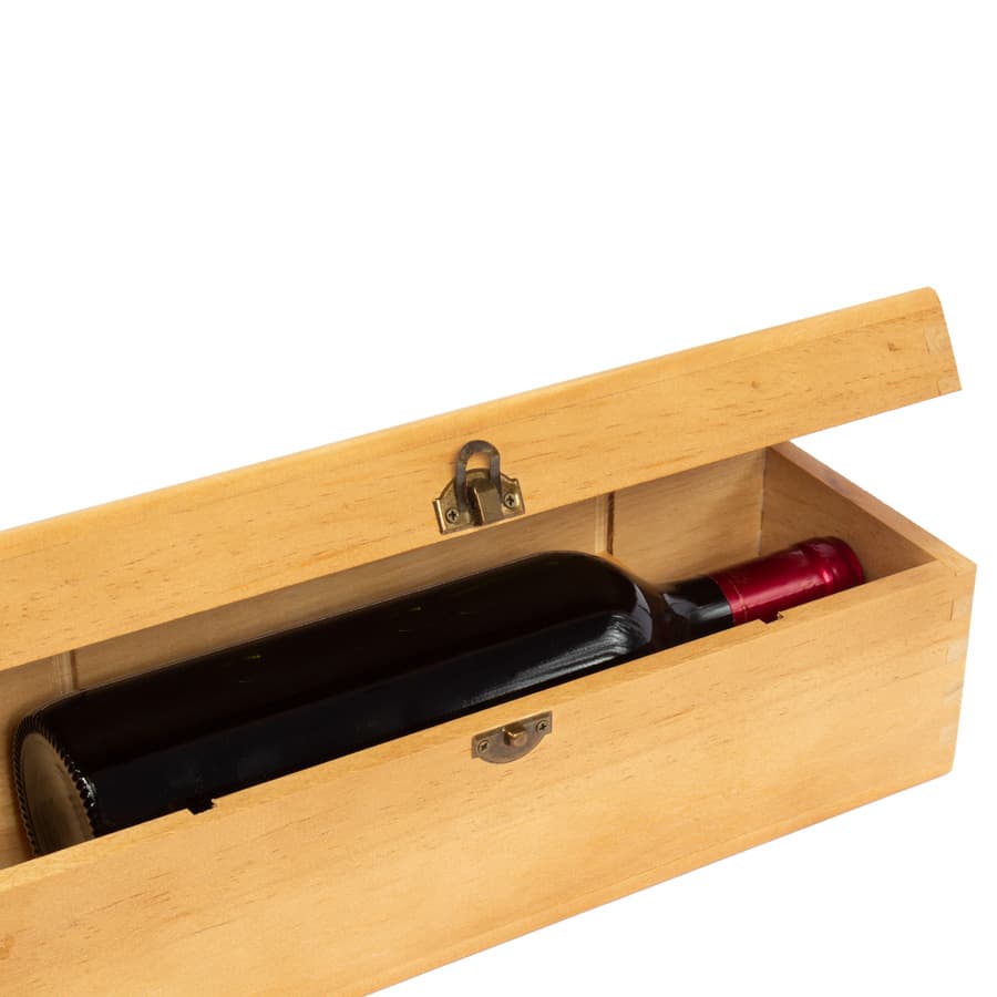 Caja de Madera Natural para Vino 5