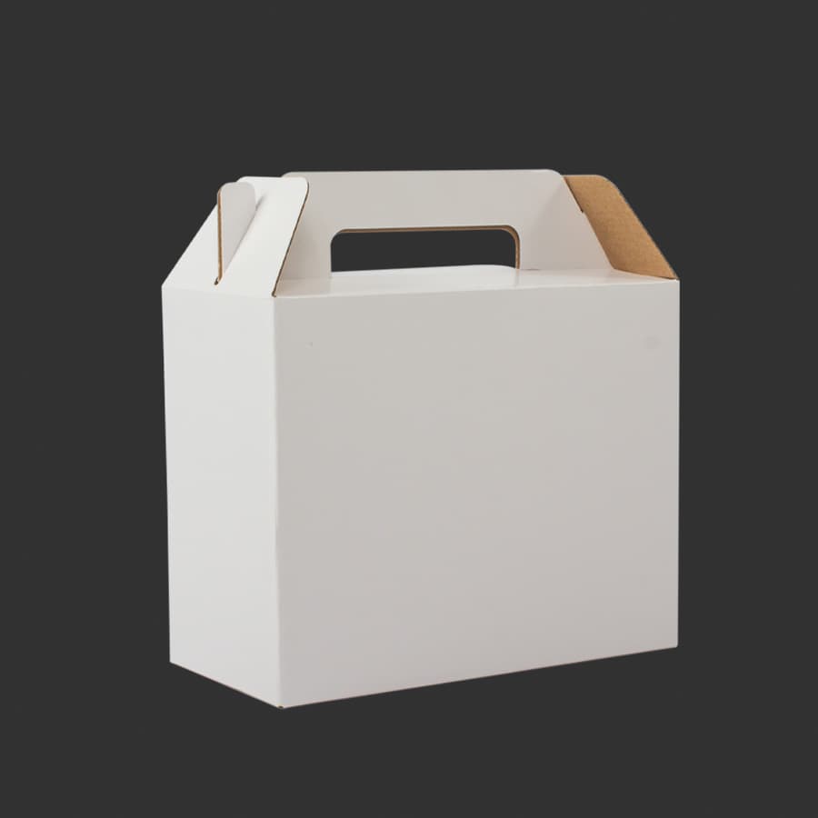 Caja autoarmable con asas, 25x20x12 cm 3