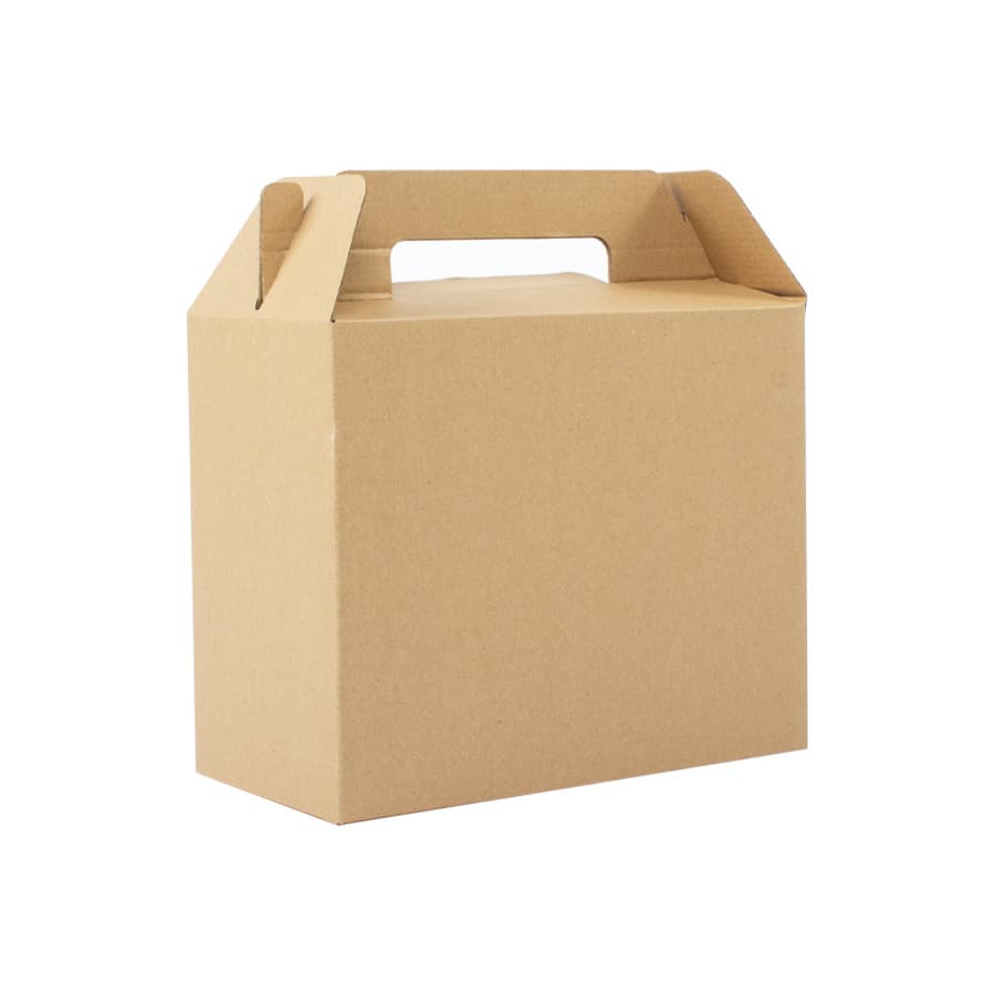 Caja autoarmable con asas, 25x20x12 cm 4