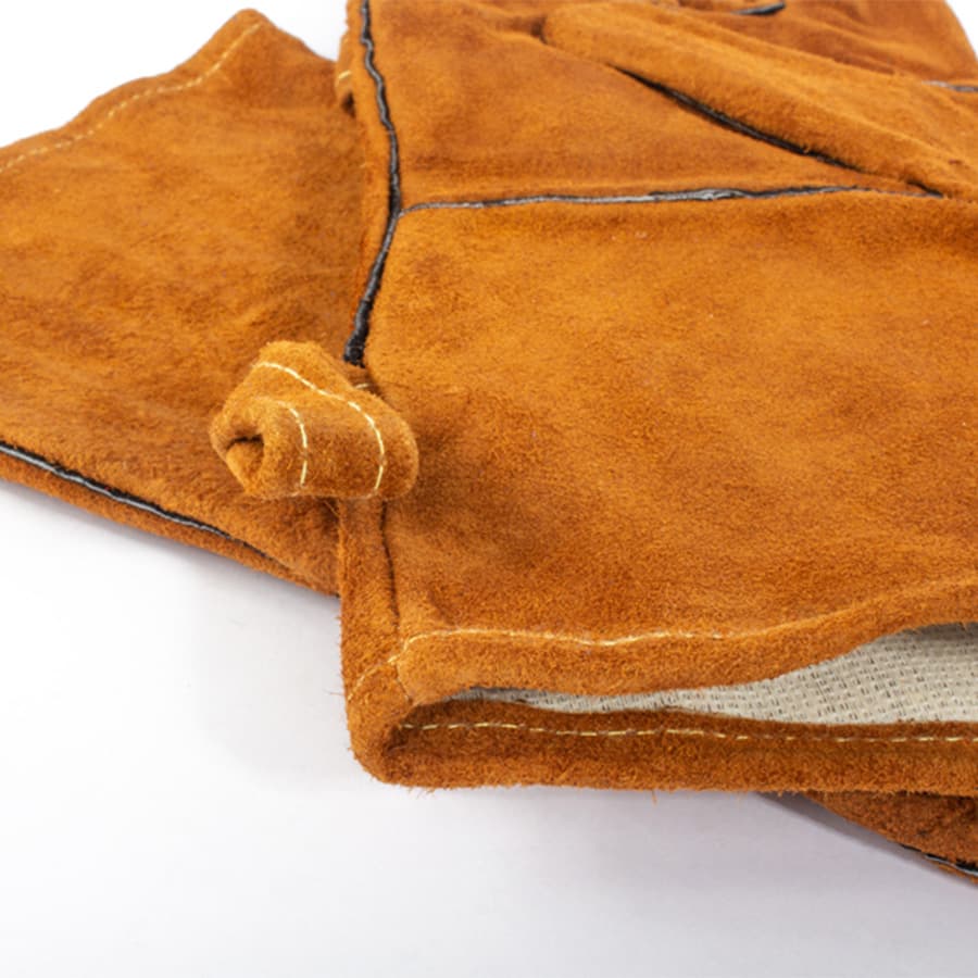 Par de Guantes de Cuero Gamuza 4