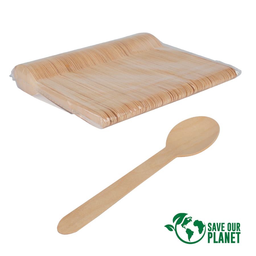 Bolsa 100 cucharas de madera