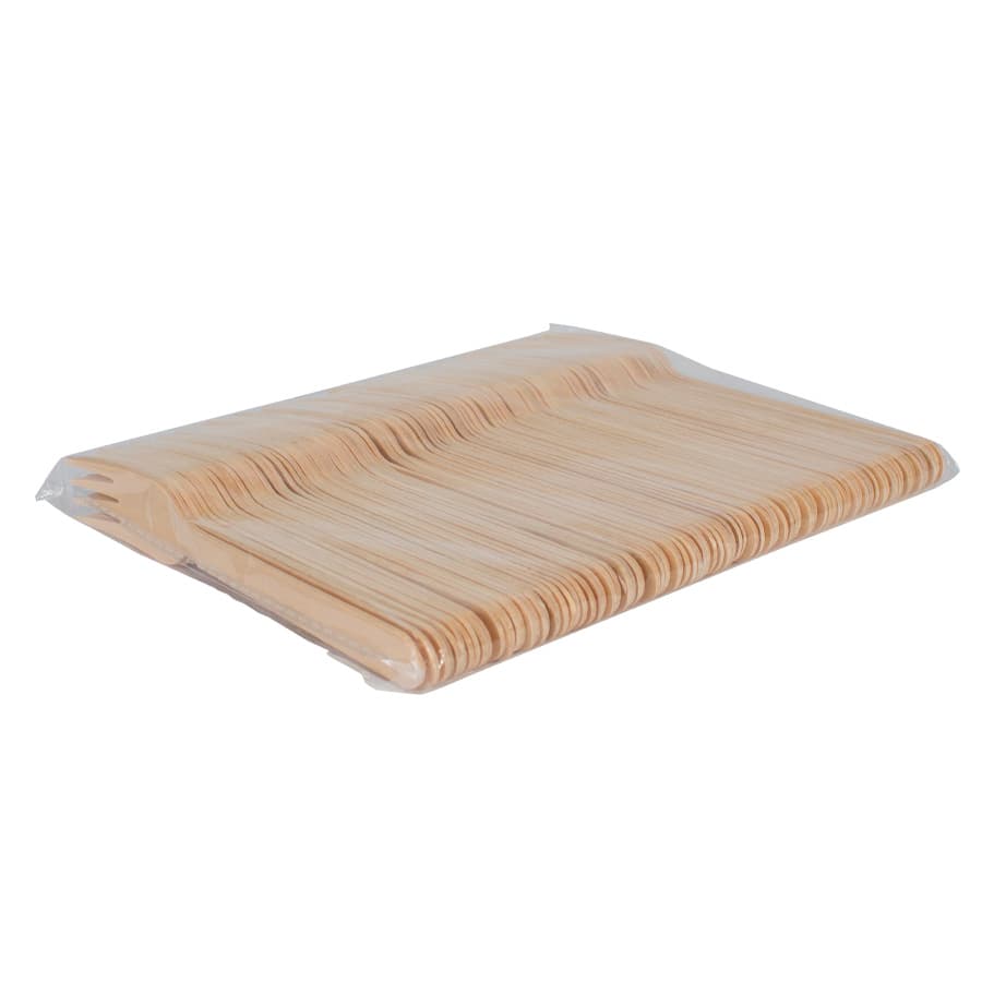 Bolsa 100 tenedores de madera 4