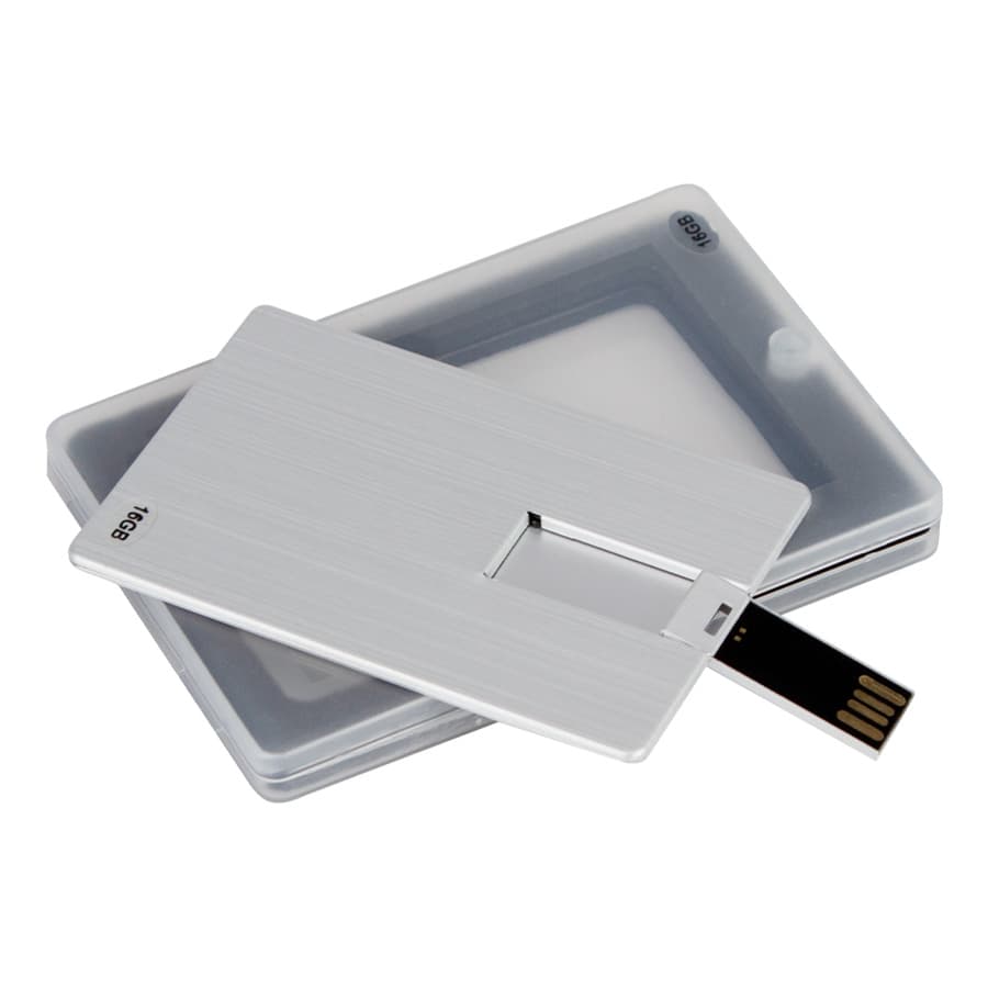 USB Pendrive 16GB Credit Card plateado. 5