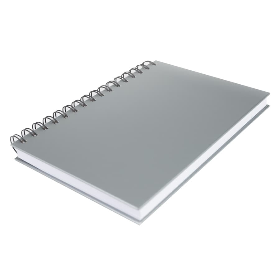 Cuaderno matemáticas tapa dura plateada. 3