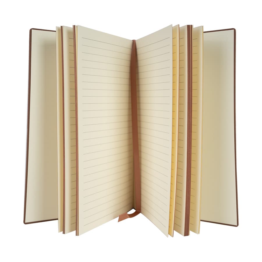 Cuaderno encobrizado de PU eco-cuero 3