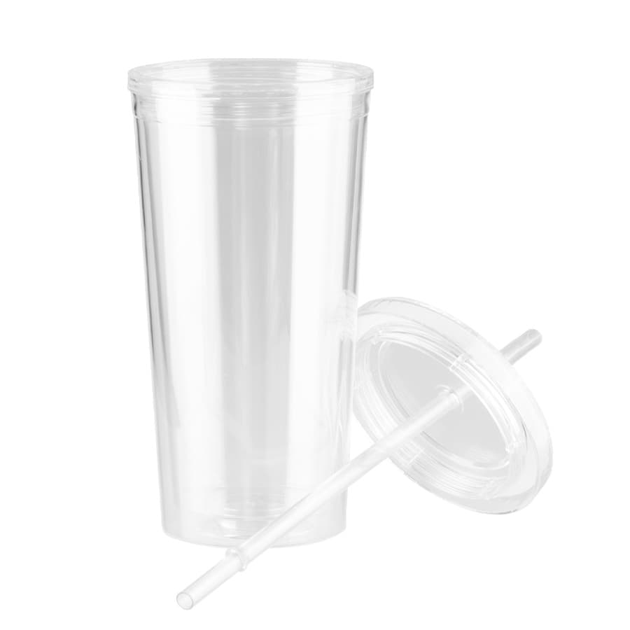 Vaso plástico doble pared aislante 600cc 3