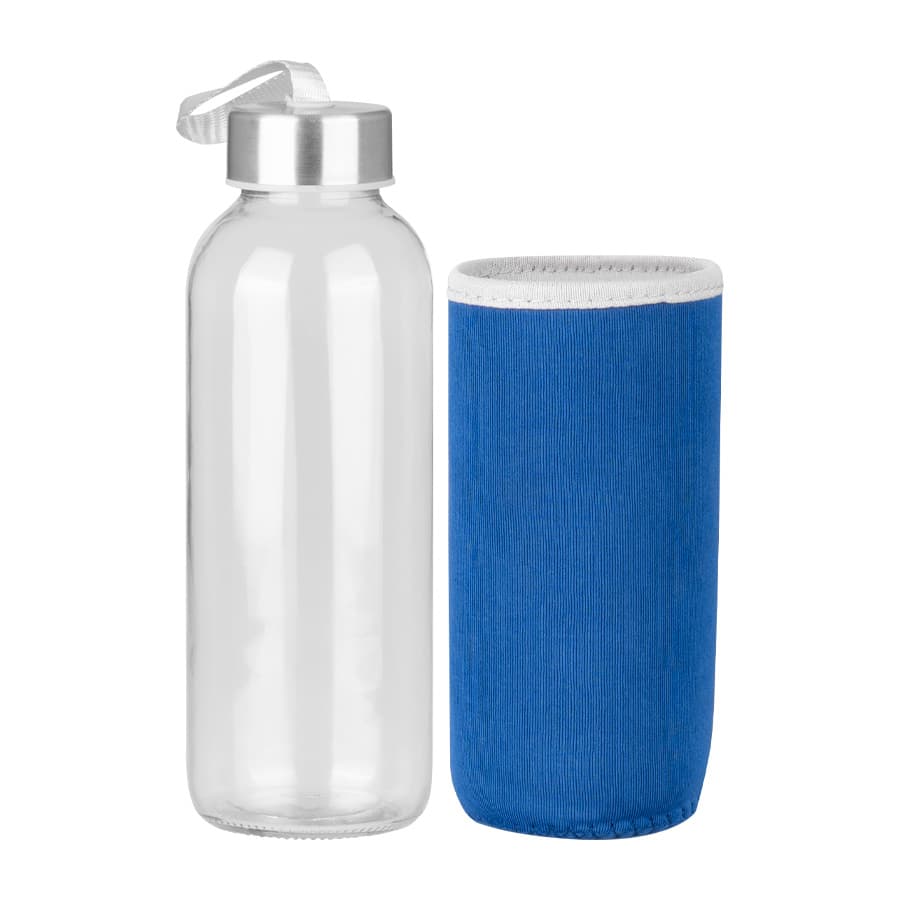 Botella Vidrio Silica con funda 440cc 3