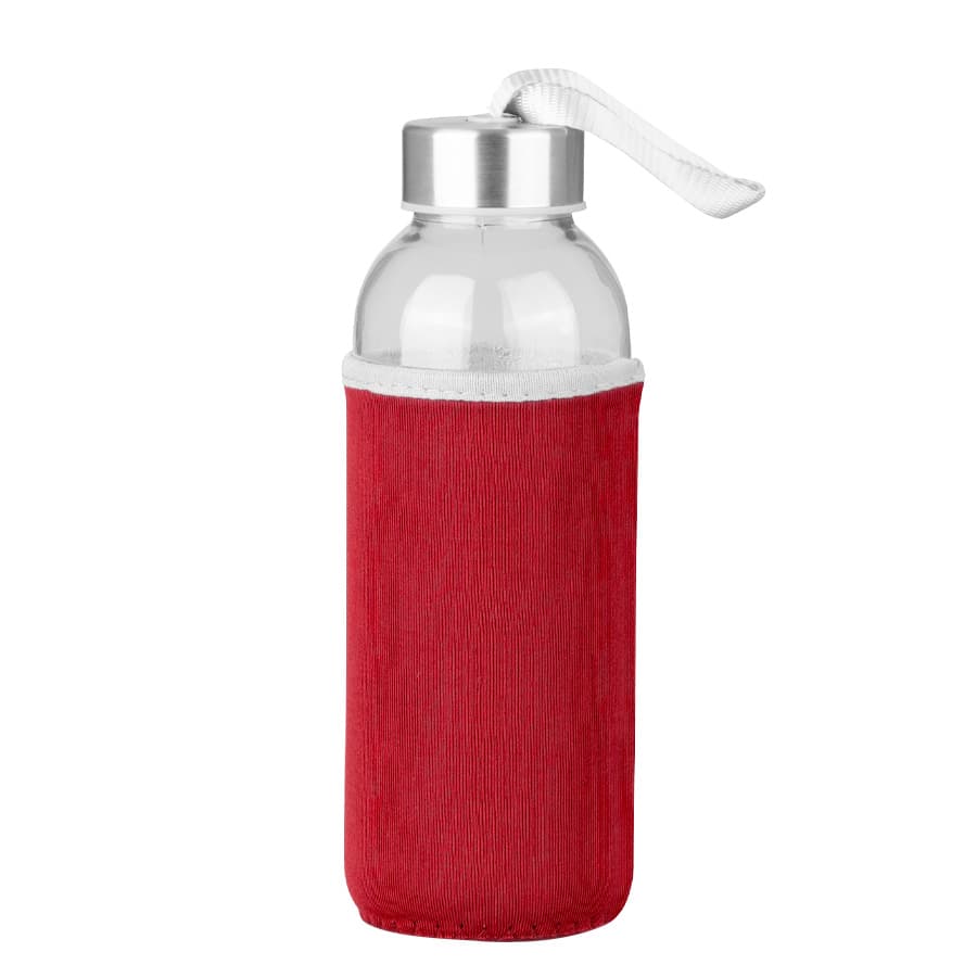Botella Vidrio Silica con funda 440cc 4