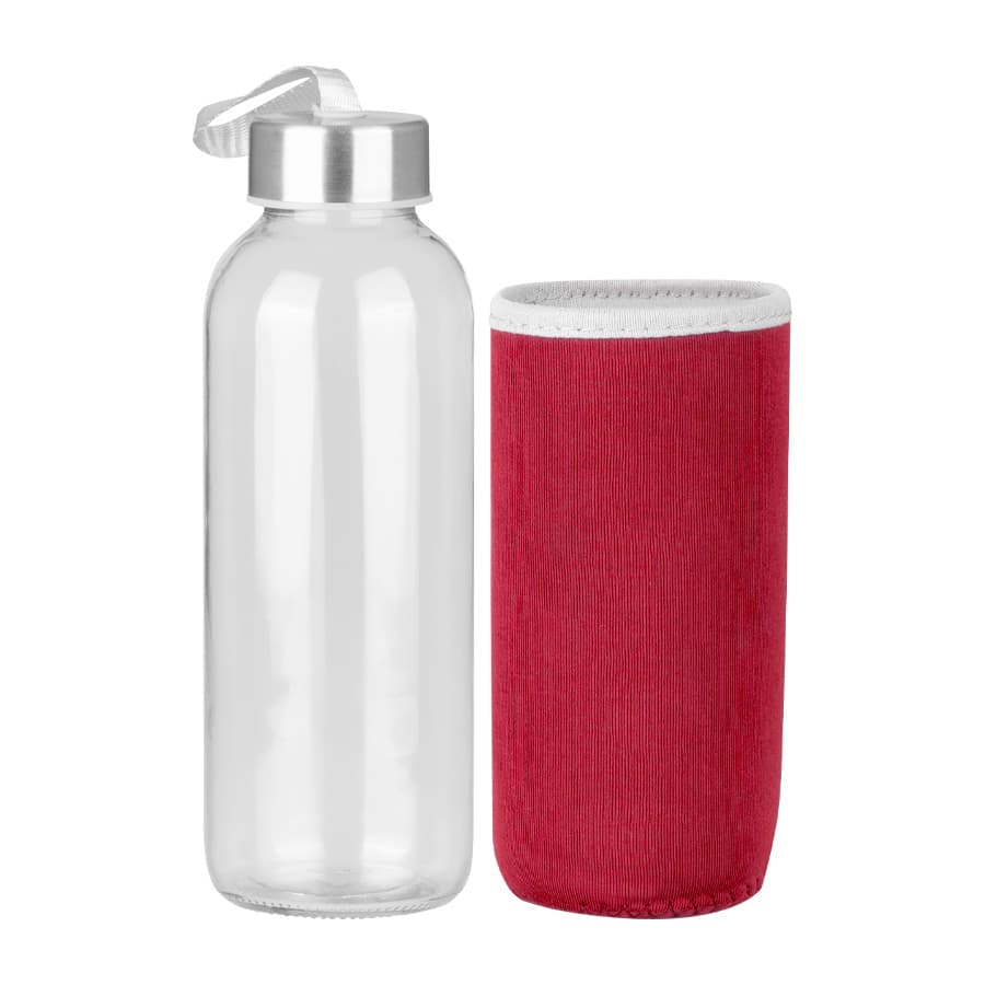 Botella Vidrio Silica con funda 440cc 5