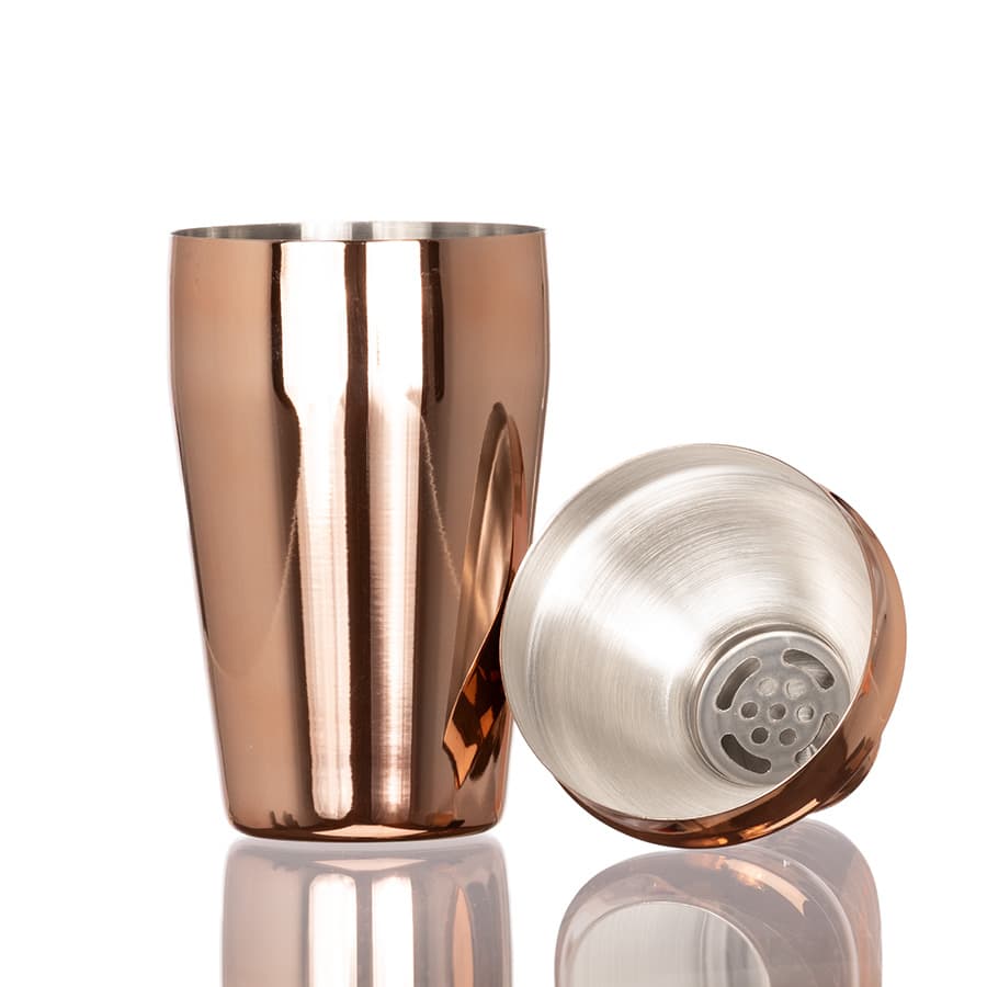Coctelera metálica encobrizada «COPPER» 500cc 3