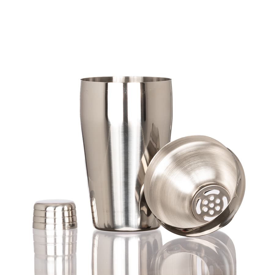 Coctelera metálica plateada «SILVER» 500cc 4