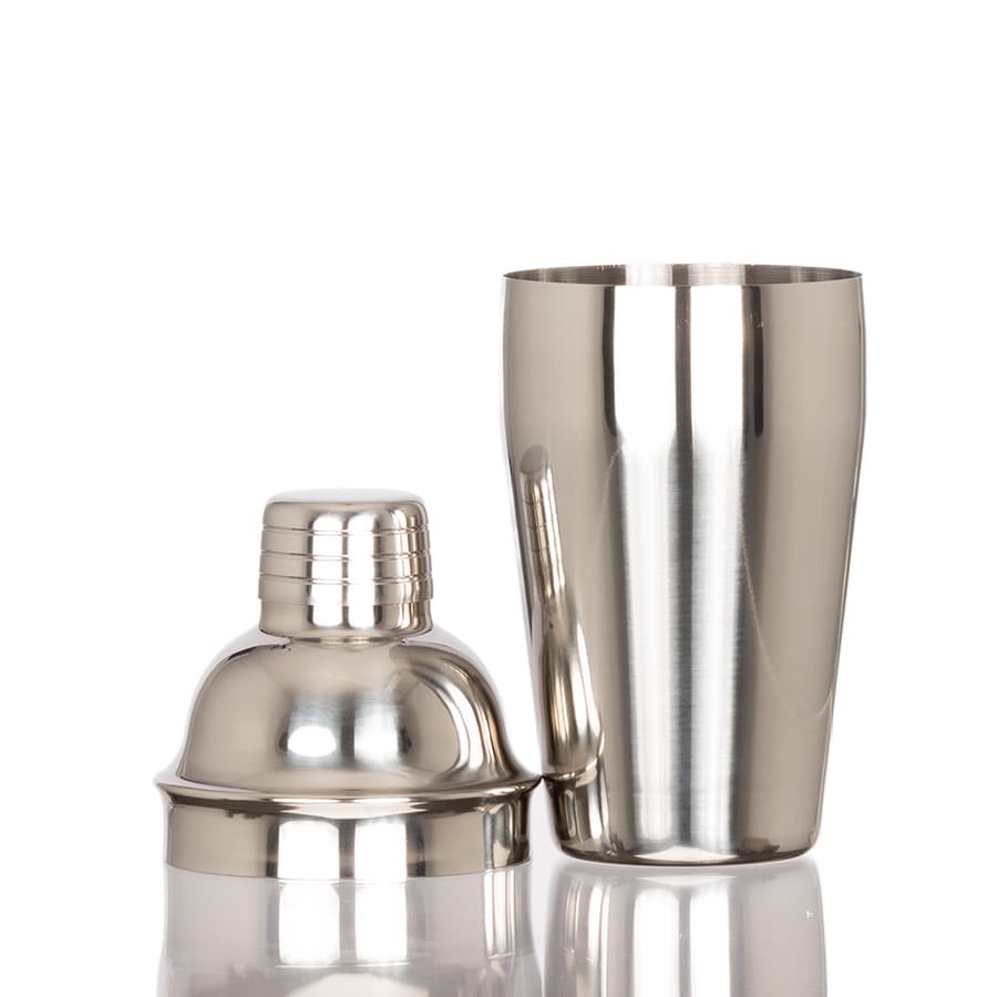 Coctelera metálica plateada «SILVER» 500cc 5
