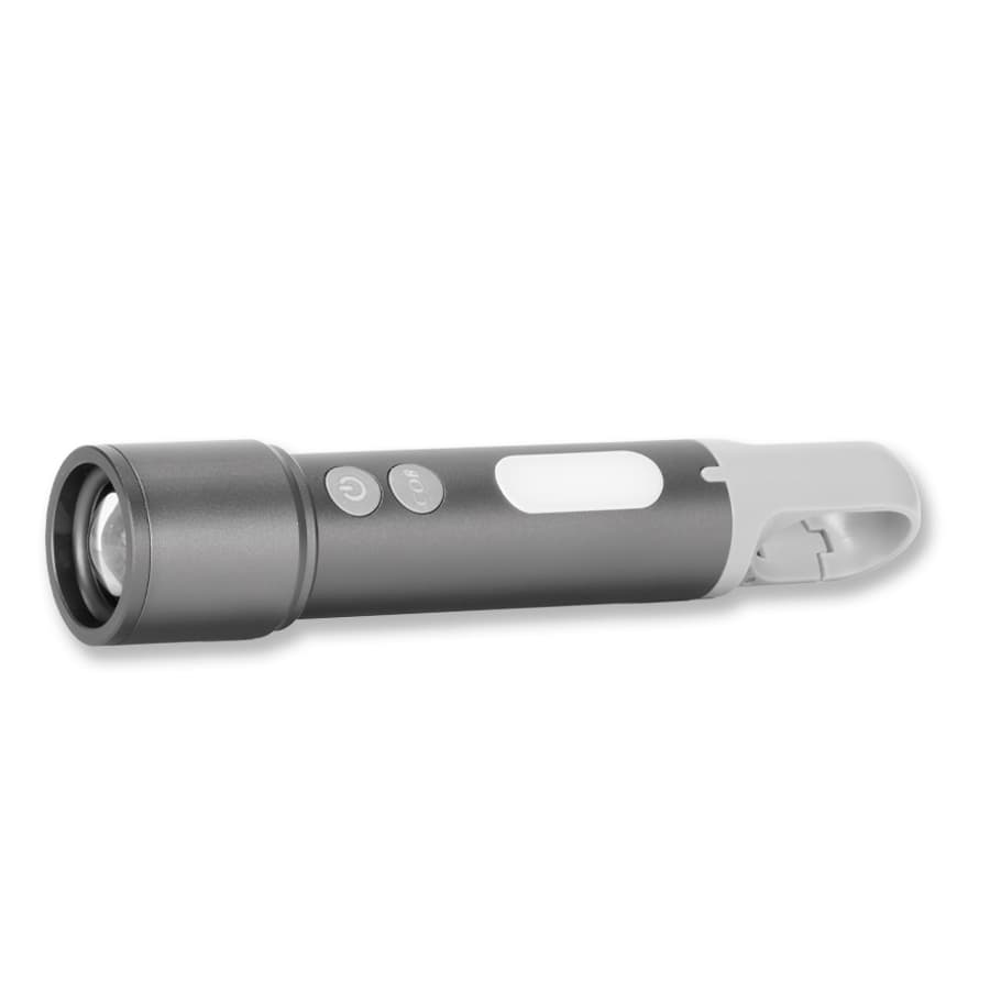 USB Linterna Táctica y lámpara recargable «HOOK» 15-en-1 5