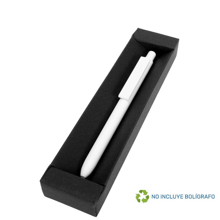 Estuche Porta-Lápiz o Bolígrafo, en cartón negro. 3