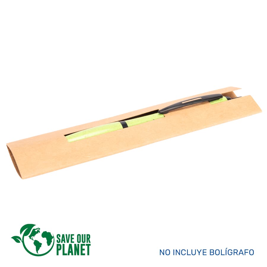 Estuche Porta-Lápiz o Bolígrafo, en cartón reciclado. 3