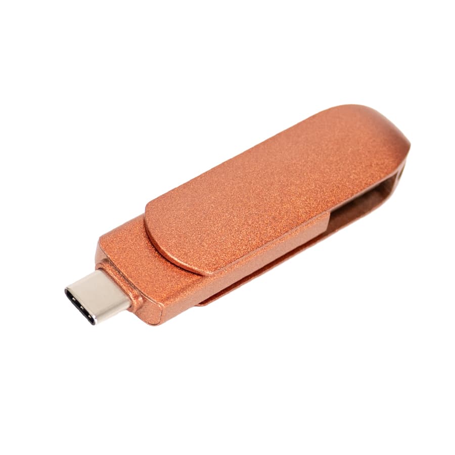 Pendrive giro encobrizado OTG USB 3.0 / Type C, 64GB 4