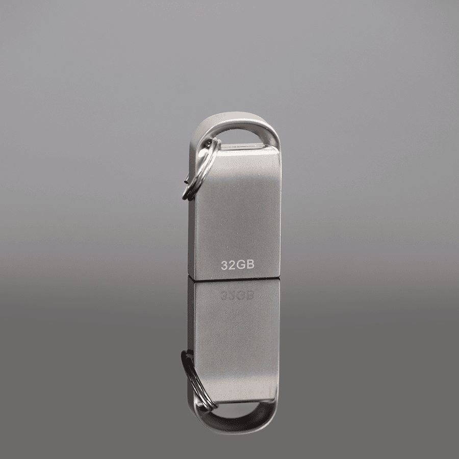 USB 2.0 Mini-Pendrive «Lock» de Acero inoxidable 32GB