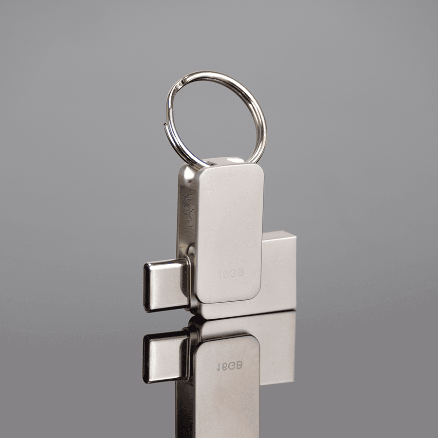 USB 3.0 Mini-Pendrive «Giro» de Acero inoxidable 16GB