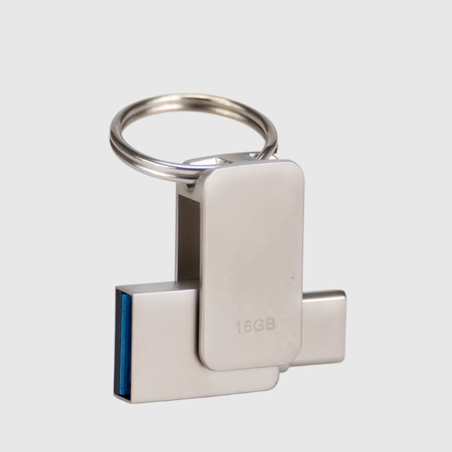 USB 3.0 Mini-Pendrive «Giro» de Acero inoxidable 16GB 2