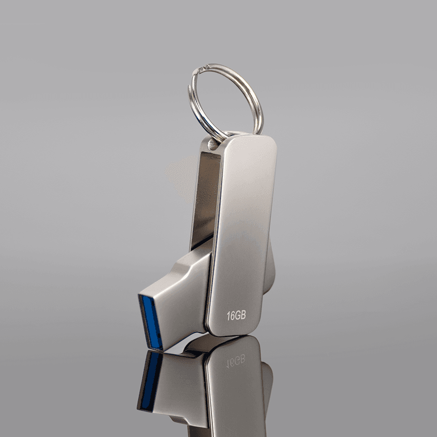 USB 3.0 Pendrive «Swivel» de Acero inoxidable 16GB