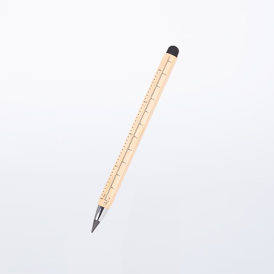 Lápiz de Bamboo con punta Tungsteno, Puntero Touch-Screen y regla de medir 3