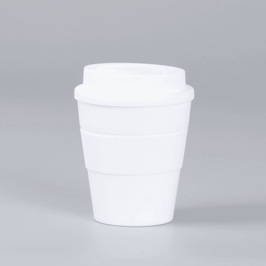 Mug Express Cup «WHITE» 356cc con banda silicona 2