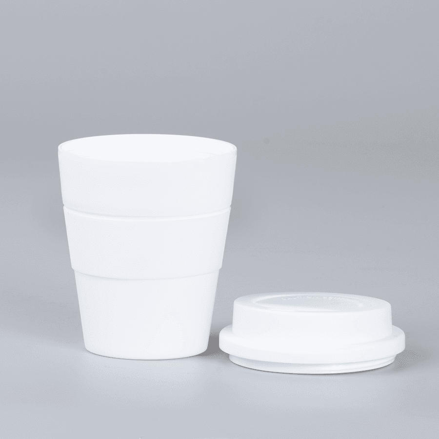Mug Express Cup «WHITE» 356cc con banda silicona 3