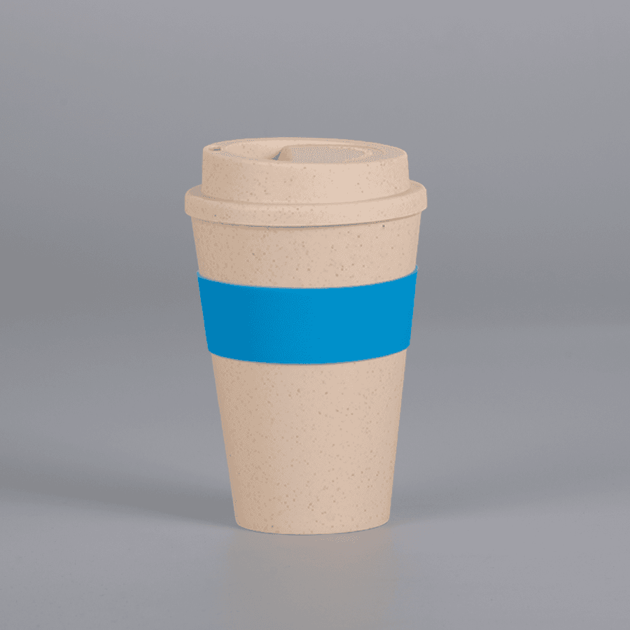 Mug Eco Cup «WHEAT STRAW» 355cc con banda silicona 3