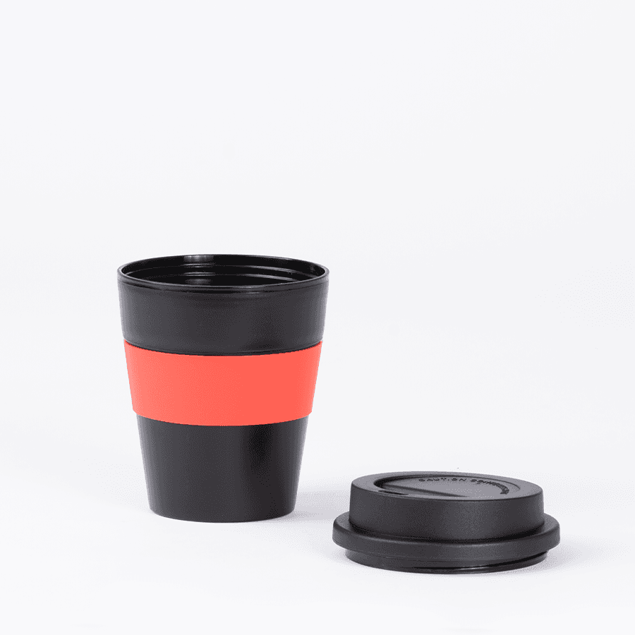 Mug Express Cup «BLACK» 356cc con banda silicona 3