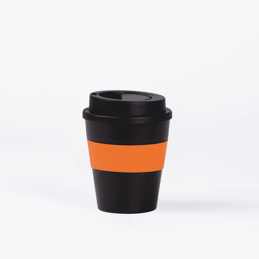 Mug Express Cup «BLACK» 356cc con banda silicona 4