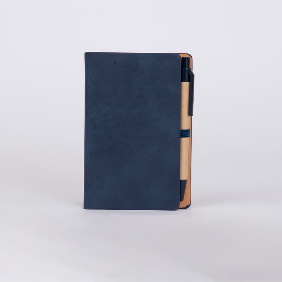 Libreta Memo Set «AURORA» de Eco-Cuero, con Bolígrafo. 5