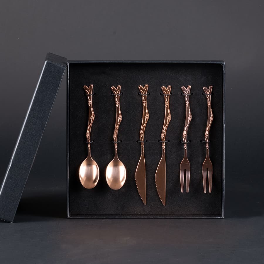 Deluxe Set de Cubiertos encobrizados para cóctel 5
