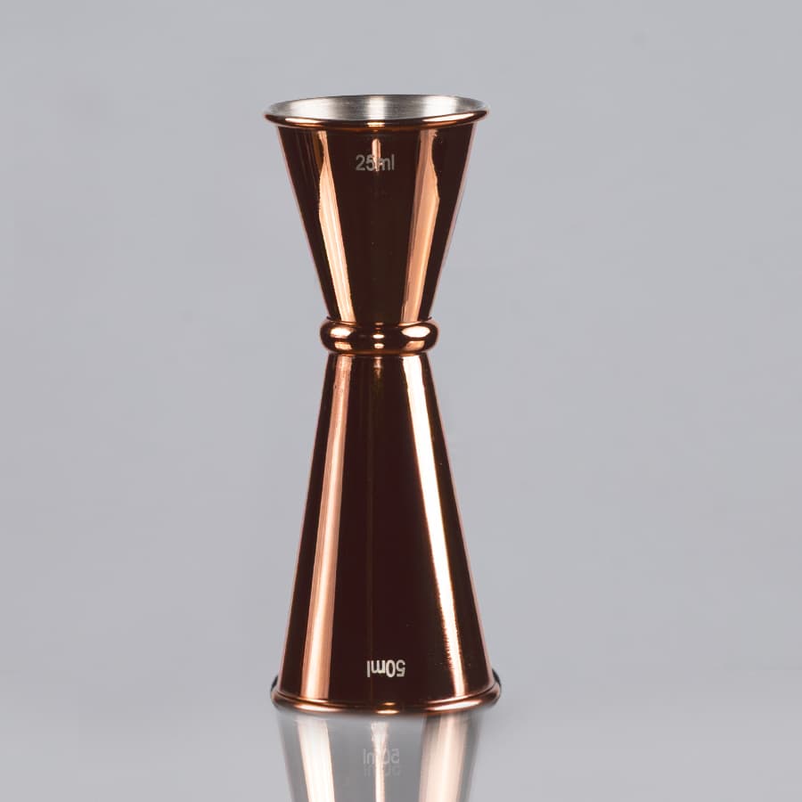 Mixer dosificador de tragos «Jigger» doble, encobrizado 25/50ml 3