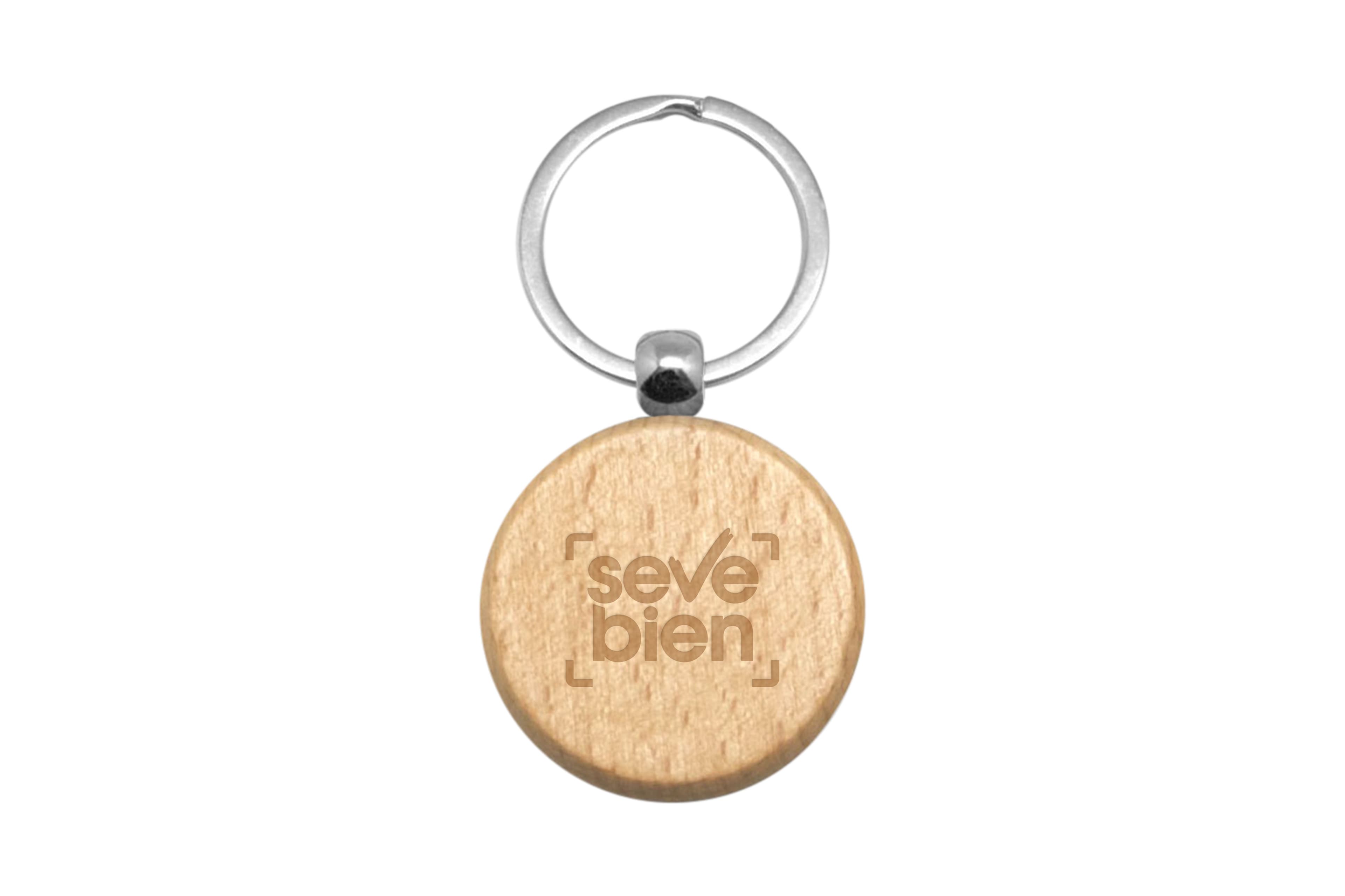 Llavero de Madera "Rubí"