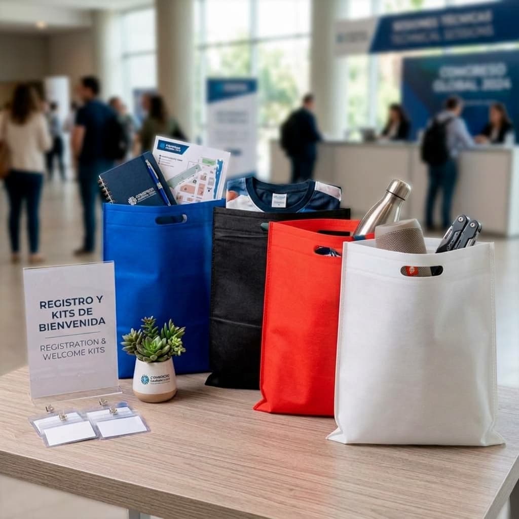Bolsa TNT reutilizable plana «ELIAS» con costuras termoselladas